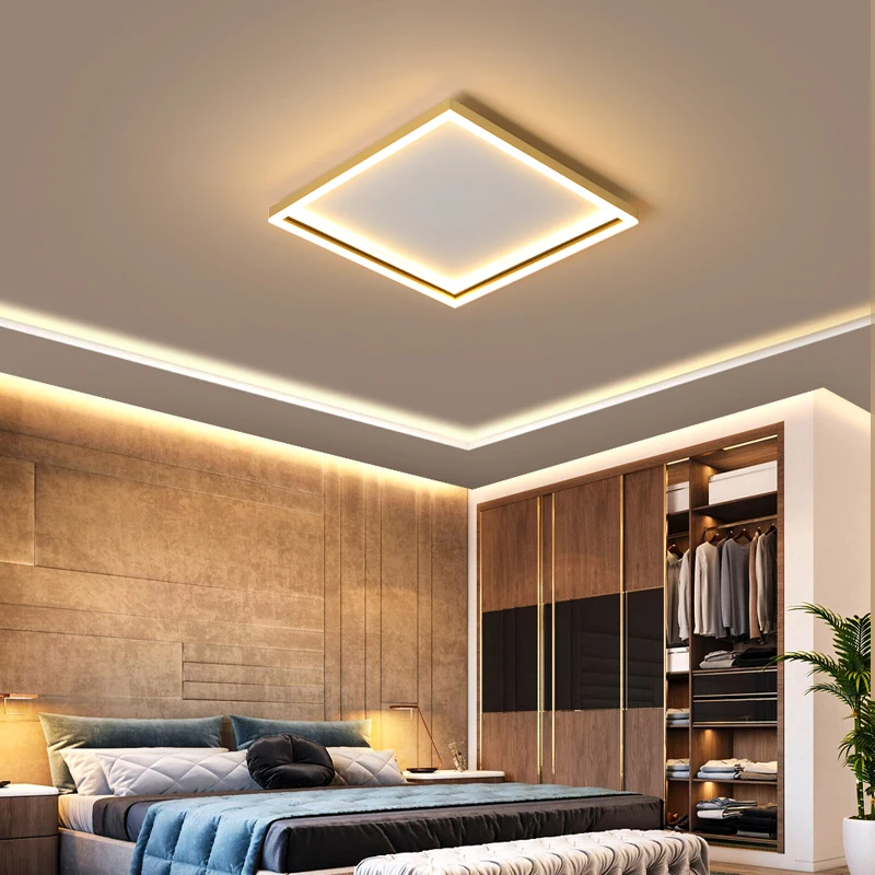 Современная светодиодная люстра с золотым/черным покрытием 110 В 220 В|Люстры| |