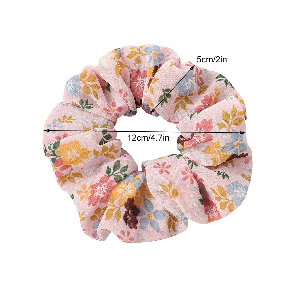 Резинка для волос женская эластичная с цветами в японском и корейском стиле |