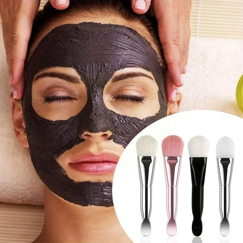 

Double-headed Mask Makeup Brush With Scoop Soft Hair Beauty Multifunction Tools Brushes Mask Foundation Brush J2D0