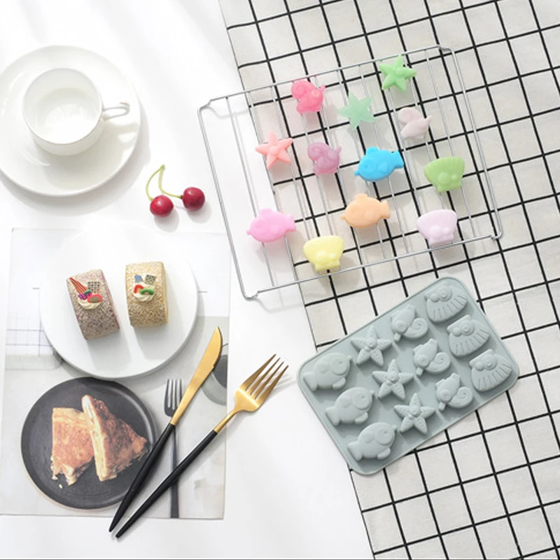 1 шт. морская Морская звезда узор в виде маленькой рыбы дизайн Пищевая