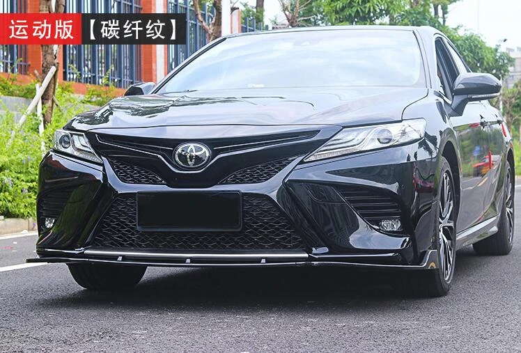 Защитный диффузор для заднего бампера Camry ABS 2018 2019 Toyota Body kit бампер передняя лопата