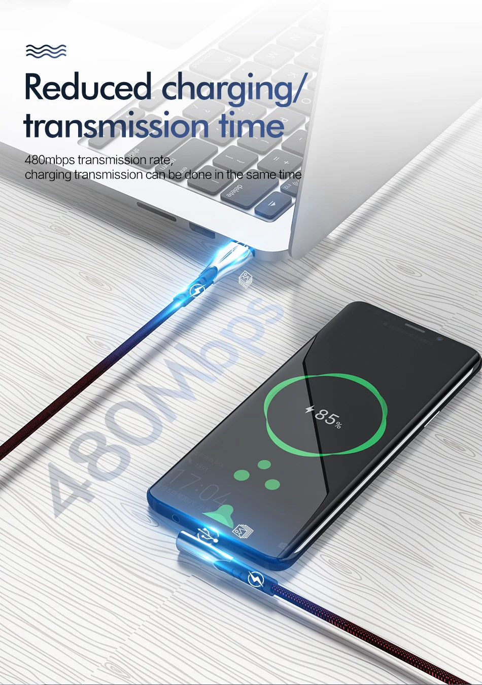 ROCK 5A Supercharge usb type C кабель для huawei P20 P30 mate 20 Pro Phone Supercharge Quick Charge 3,0 type-C USB кабель