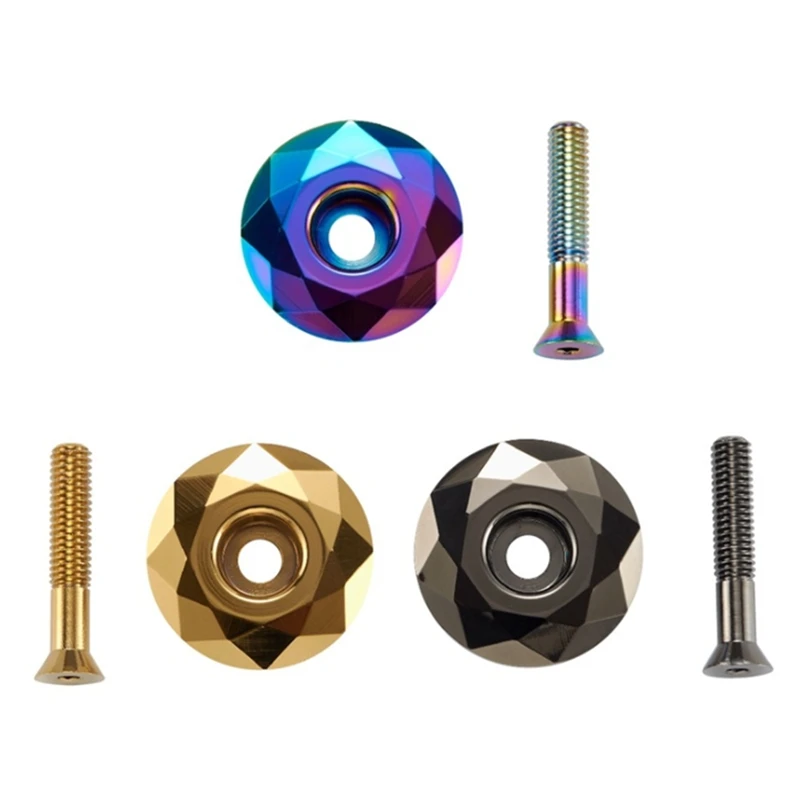 

MTB Headset Screws Top Cap Cover Aluminum Alloy Stem Cap Bicycle