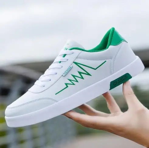 2019 очень хорошее качество весенние белые туфли мужская повседневная обувь