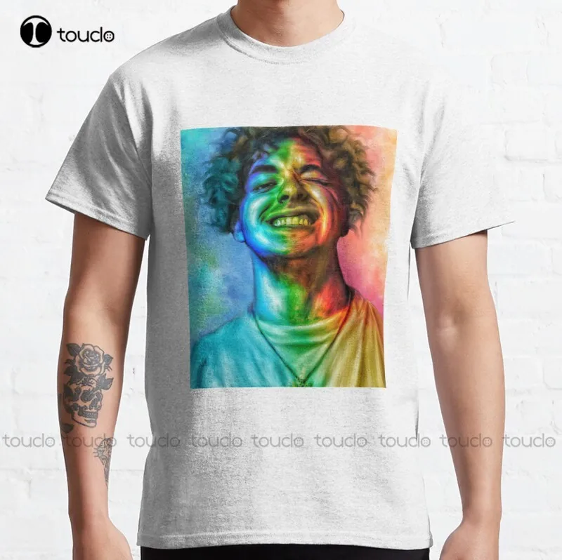 

Новинка, Классическая хлопковая футболка с капюшоном с рисунком Джека