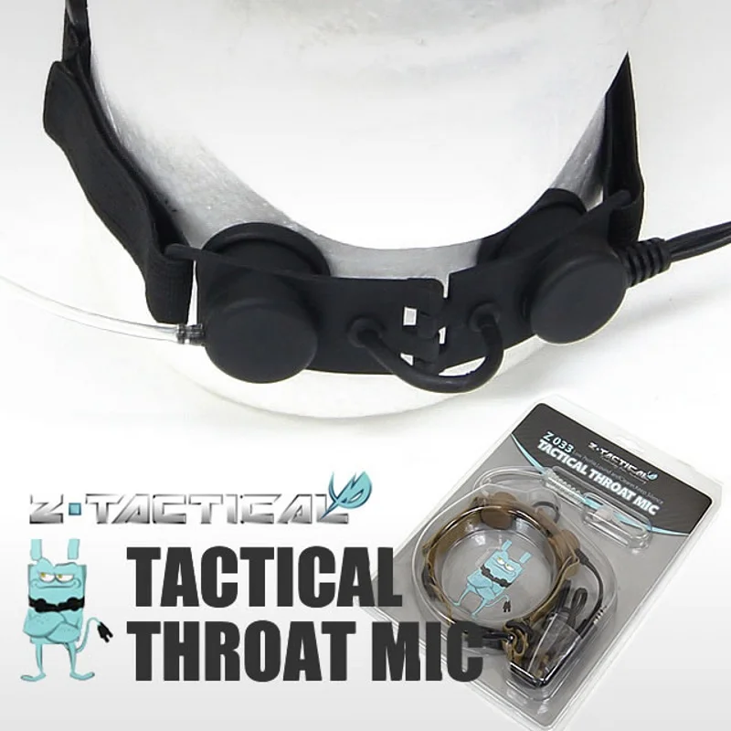 

Z Tactical Airsoft Throat Mic Softair Headset Military Headphones ZTAC Paintball Accessories Airsoftsports Earphone Z033