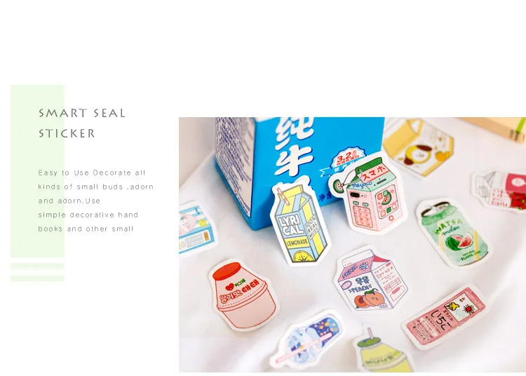 50pcs Boxed Summer Progressive Series Diy Decoration Adhesive Sticker Sticky Notes School Office Supplies Stationery