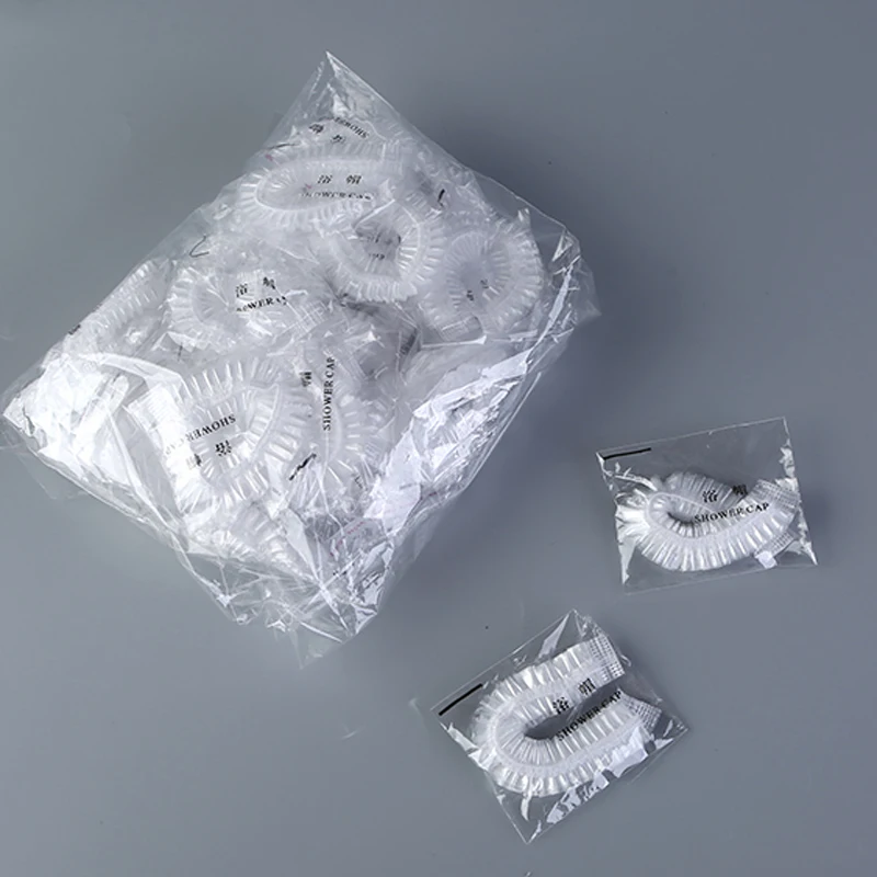 Одноразовая шапочка для душа s Hat одноразовая эластичная купания прозрачная спа