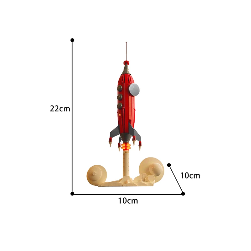 

MOC Space Rocket Building Blocks Bricks Shuttle Launch Sets Hith-Tech Model DIY Toys For Children's Education Toys Gifts 330PCS