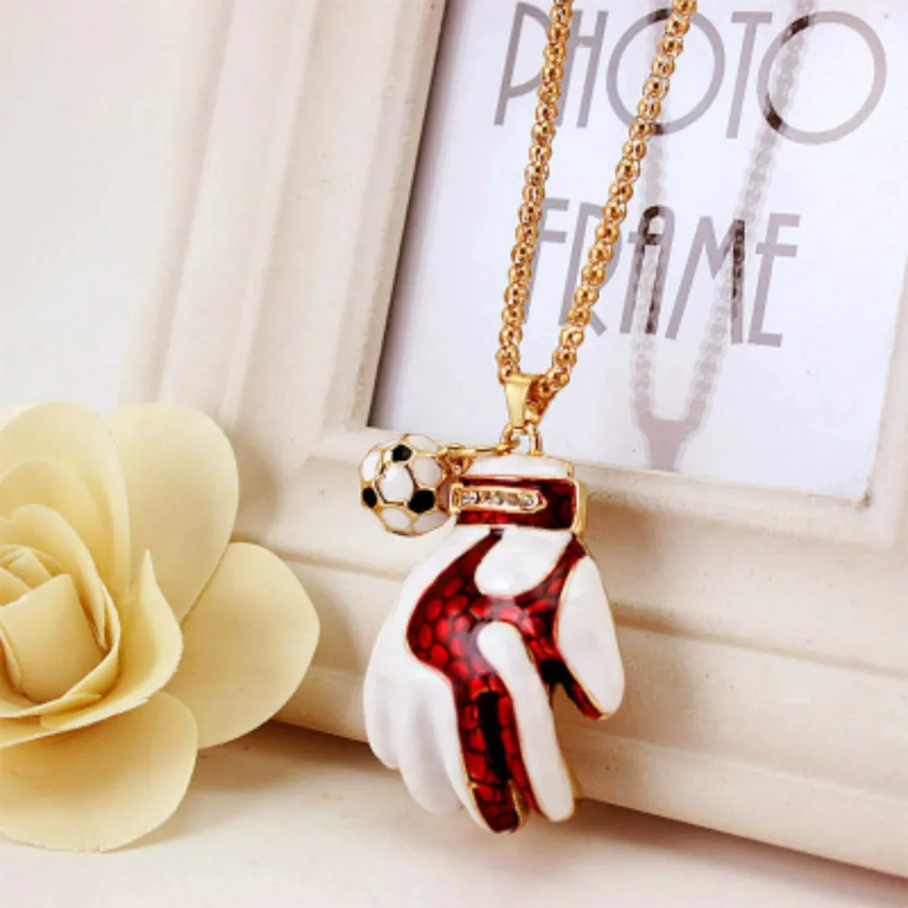 Fashion Boxing Gloves Crystal Rhinestone Keyrings Key Chains Holder Purse Bag For Car christmas Gift Football necklace | Спорт и