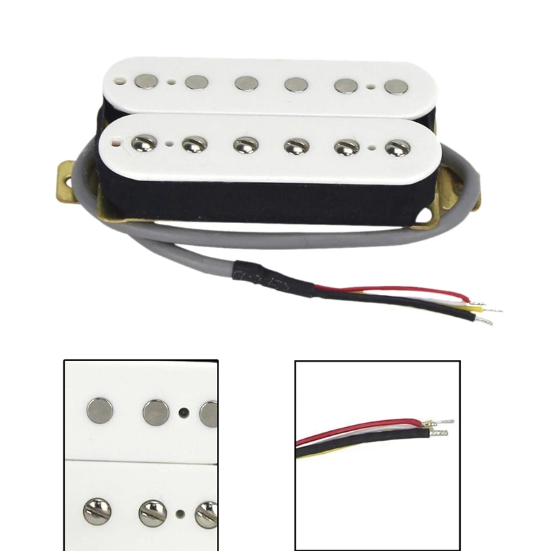 2 шт. электрическая гитара Humbucker пикапы Alnico V пикап белый-шея и мост | Спорт