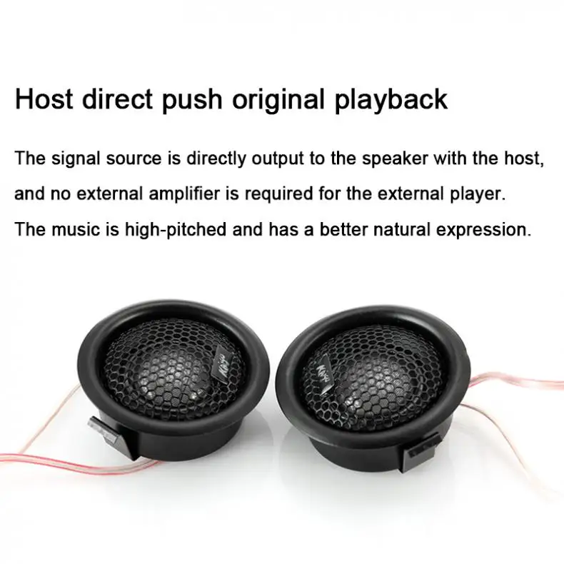 2шт 100 Вт Мини Универсальный высокоэффективный купольный автомобильный твитер