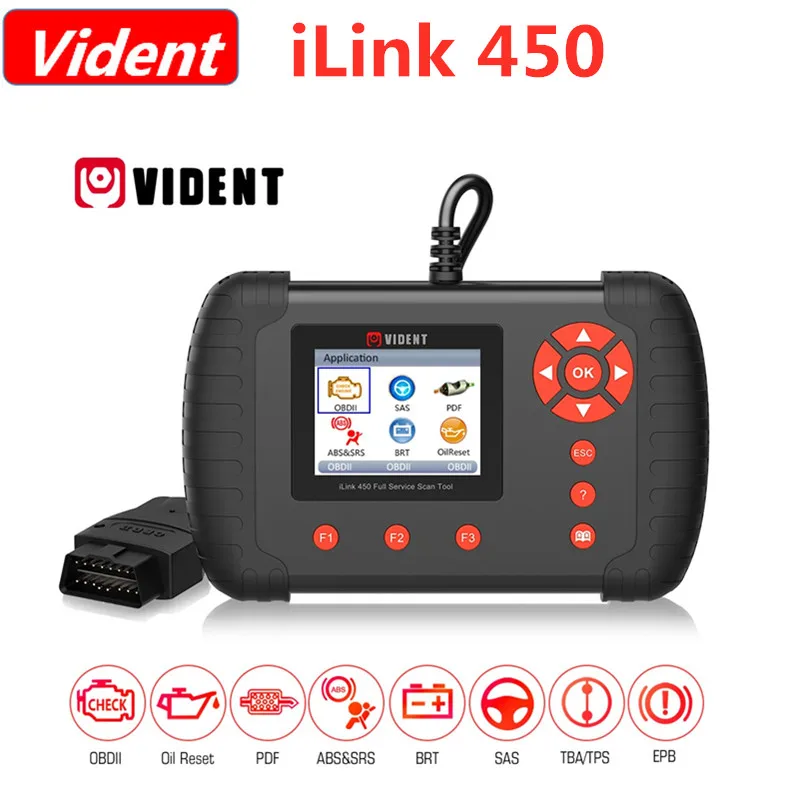 VIDENT iLink 450 поддержка ABS & SRS reset/DPF/конфигурация батареи полный сервис