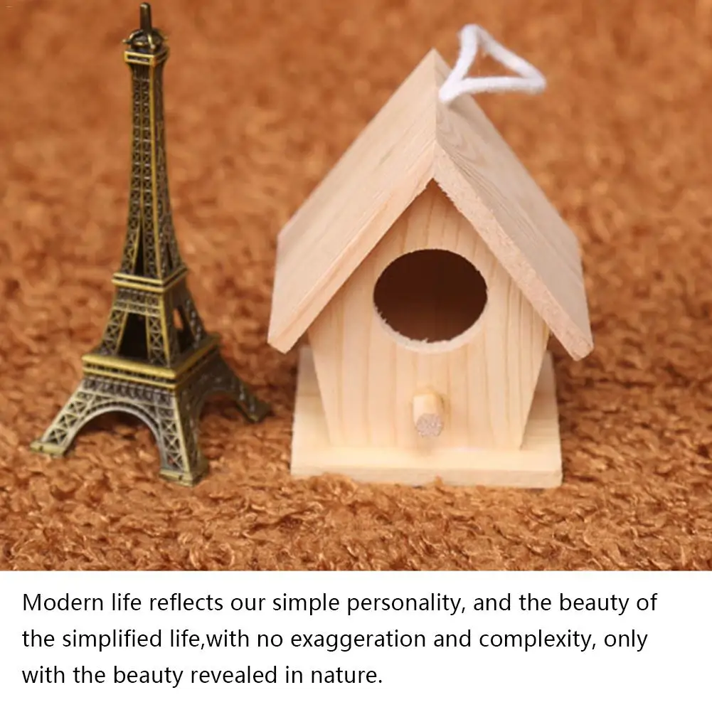 Деревянное Птичье гнездо креативное настенное деревянное уличное для птиц