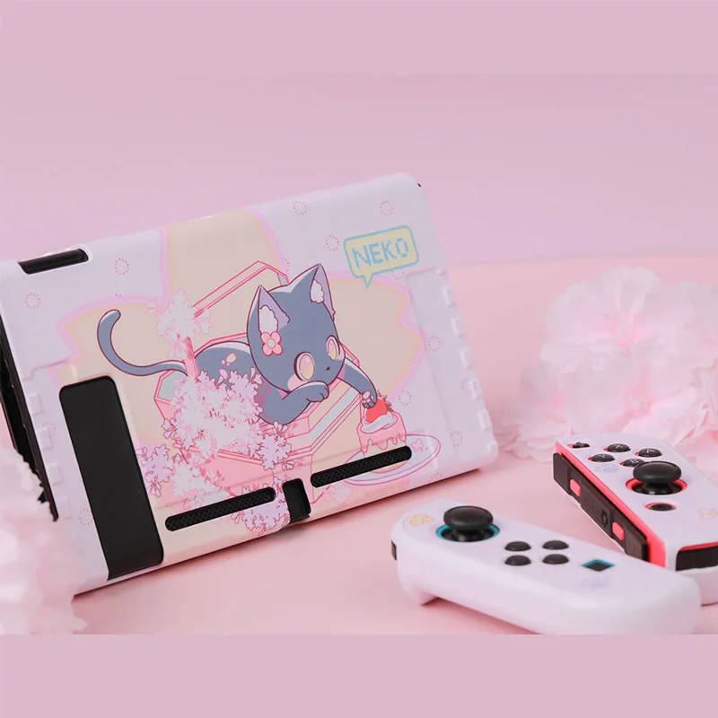 Защитный чехол для игровой консоли Nintendo Switch розовый | Электроника