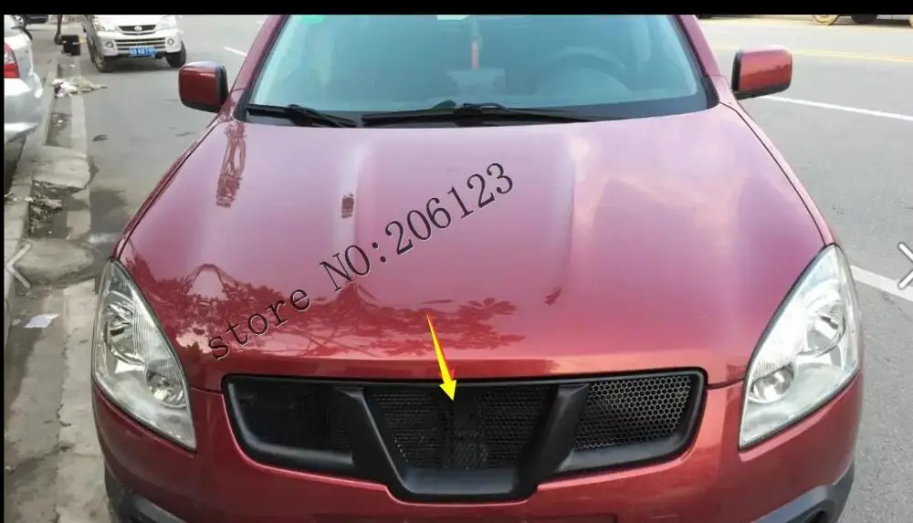 Черный полимерный наполнитель решетки радиатора для Nissan Qashqai 2008 2012 1 шт. / + 2 Dualis 2007