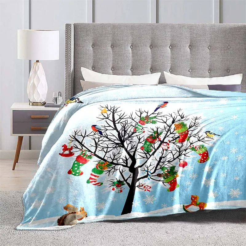 Супермягкое фланелевое одеяло с принтом Древо жизни Фланелевое покрывало