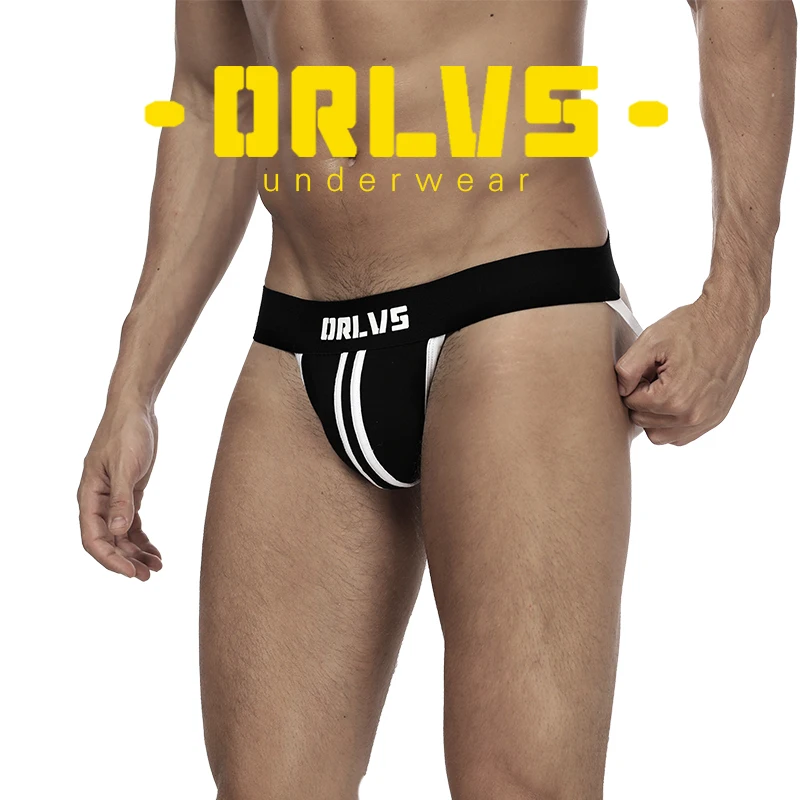 Мужские брифы с заниженной талией черные U-образные трусы сексуальные гей-трусы