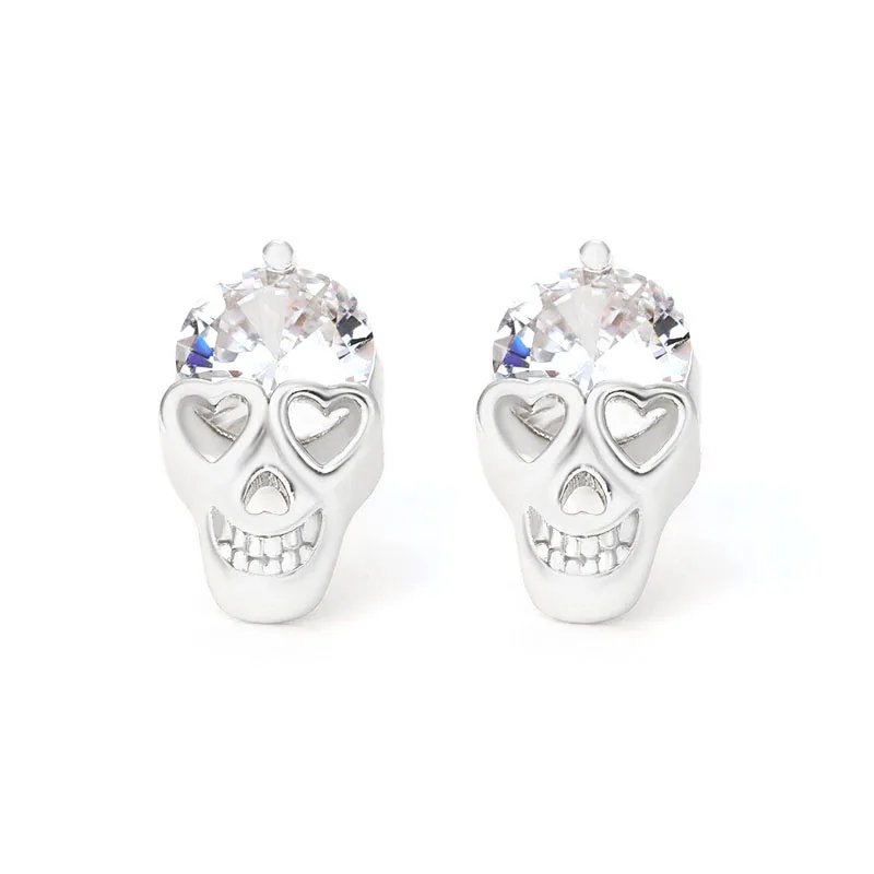 

2020 Trend Halloween Vintage Skeleton Skull Earrings for Women Jewelry Crystal Party Gifts Aretes De Mujer Modernos Wholesale
