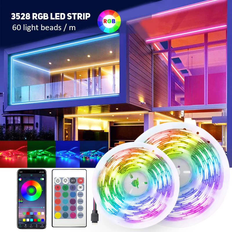 

Светодиодная RGB лента, 12 В, 2835, с пультом ДУ