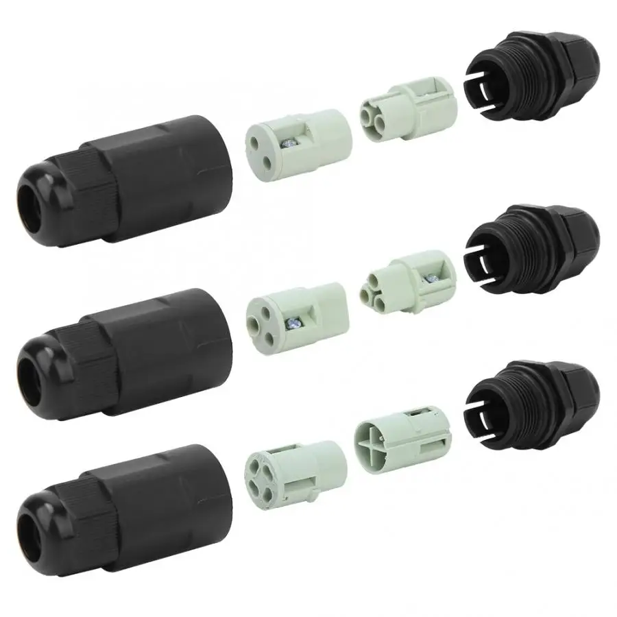 Водонепроницаемый разъем IP68 портативный светодиодный проводной кабель штекер и