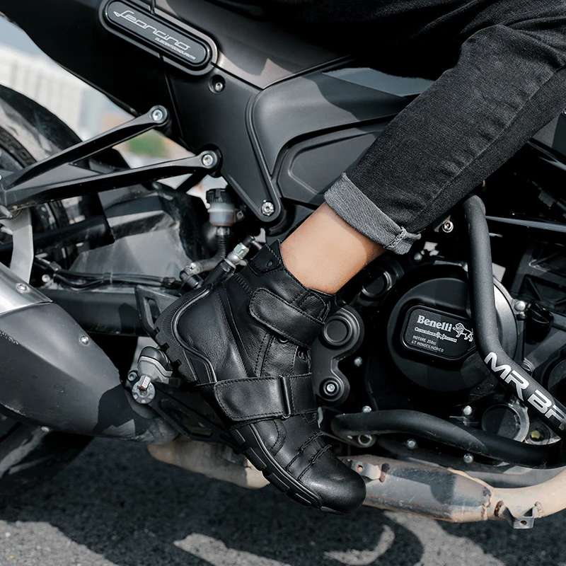 Новинка Ботильоны в байкерском стиле Обувь для верховой езды Мужская обувь из