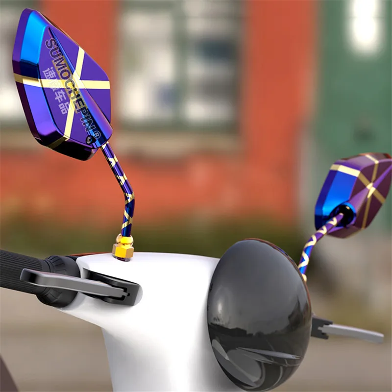 

10mm 8mm Universal Motorcycle Mirrors Metals and Plastics Refitting Accessories for Honda Suzuki Yamaha Dukadi Kawasaki BMW