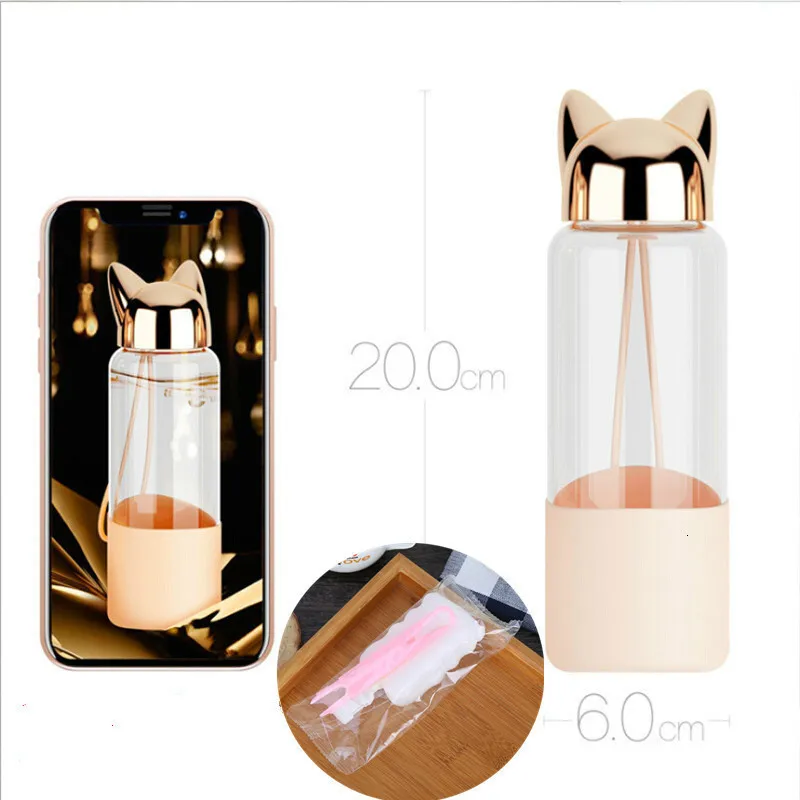 350 мл креативная мультяшная симпатичная флеш бутылка для воды с веревкой