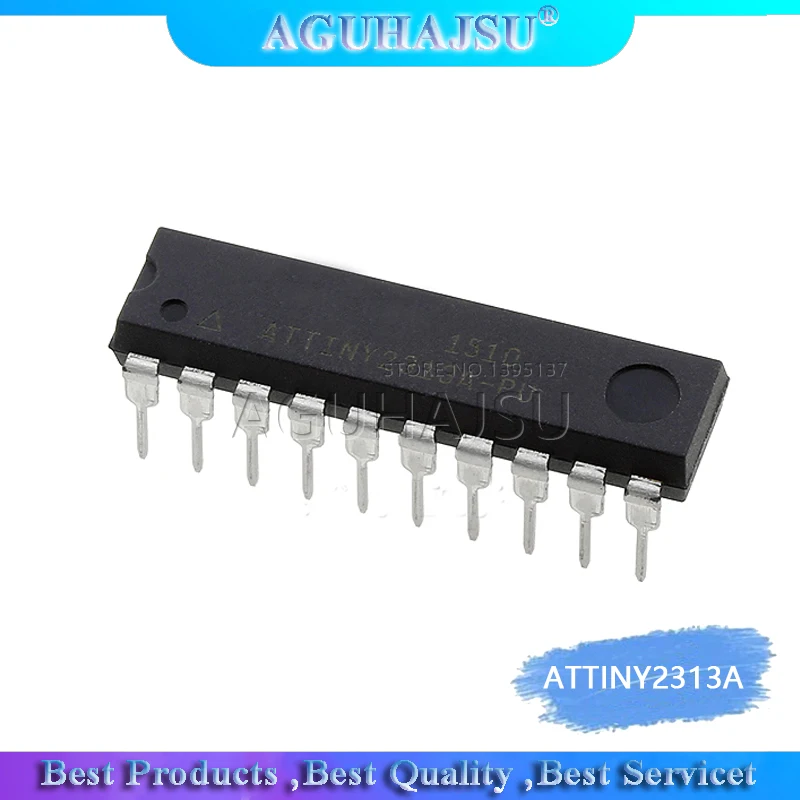 1 шт. ATTINY2313A PU ATTINY2313 DIP20 MCU 8 битный ATtiny AVR RISC 2KB флэш 2 5 V/3 3 V/5V 20 контактный разъем