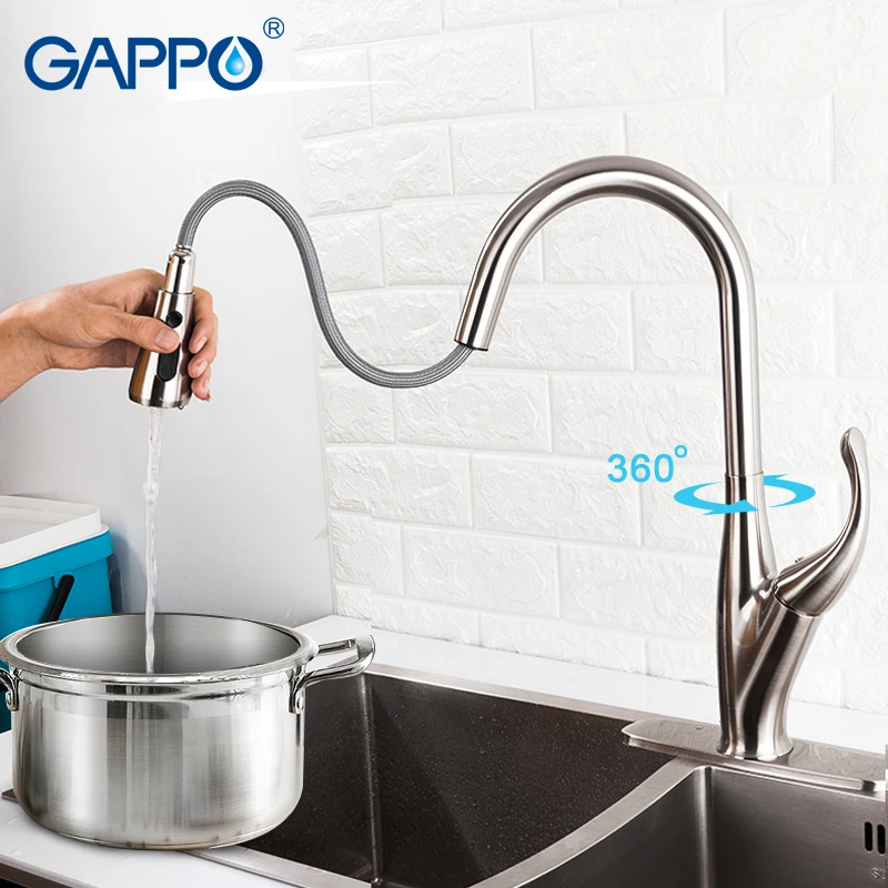 GAPPO кухонный кран смеситель для кухни раковины краны из нержавеющей стали