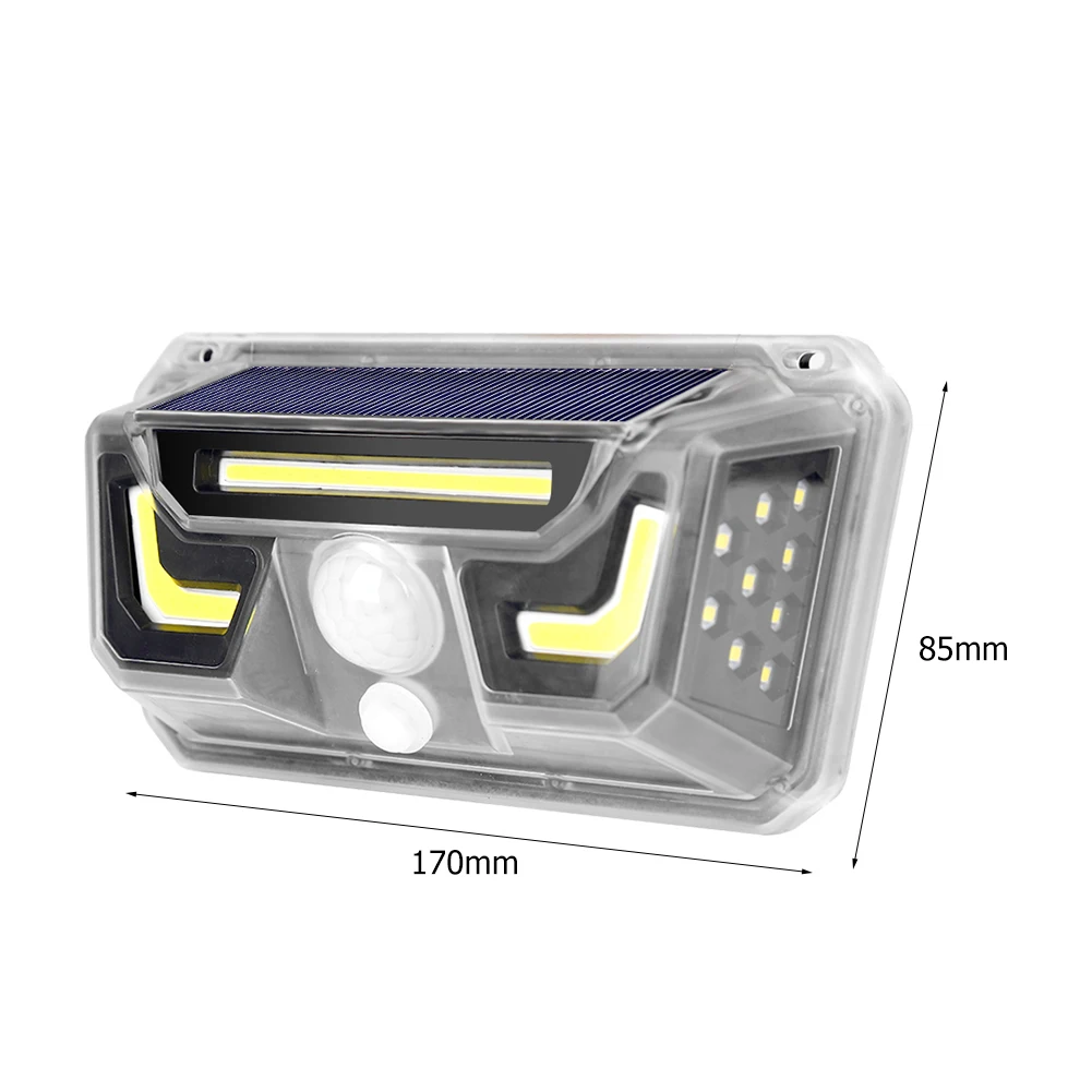 LED COB Solar Light Motion Sensor Illumination Waterproof no Radiation Powered Wall Lamp for Garden Yard Fence | Лампы и освещение