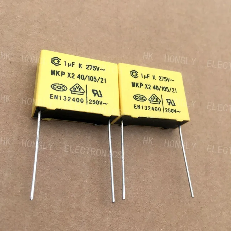 20 шт. MKP X2 1 мкФ 105 0 V 275V 305 uf 47 474 1UF 275 305V | Строительство и ремонт