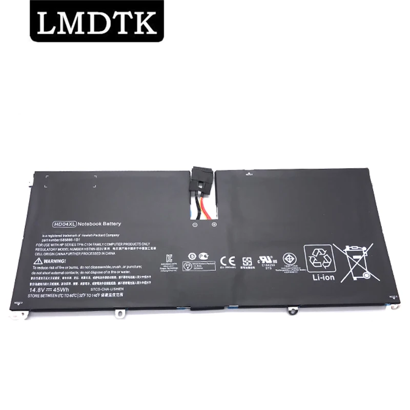 LMDTK Новый HD04XL Аккумулятор для ноутбука HP Envy Spectre XT 13-2000eg 13-2021tu 13-2120tu 13-2113TU Pro 13-b000