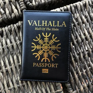 Обложка для паспорта Vikings Valhalla, Обложка для шлема из страха, Обложка для паспорта в подарок для Него, Обложка для паспорта для путешествий