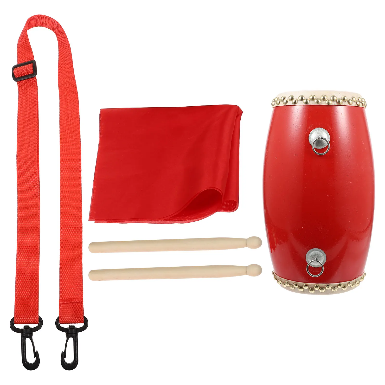 1 Set Percussion Instrument Cowhide Hand Drum Portable Multifunctional Supply for Children |
