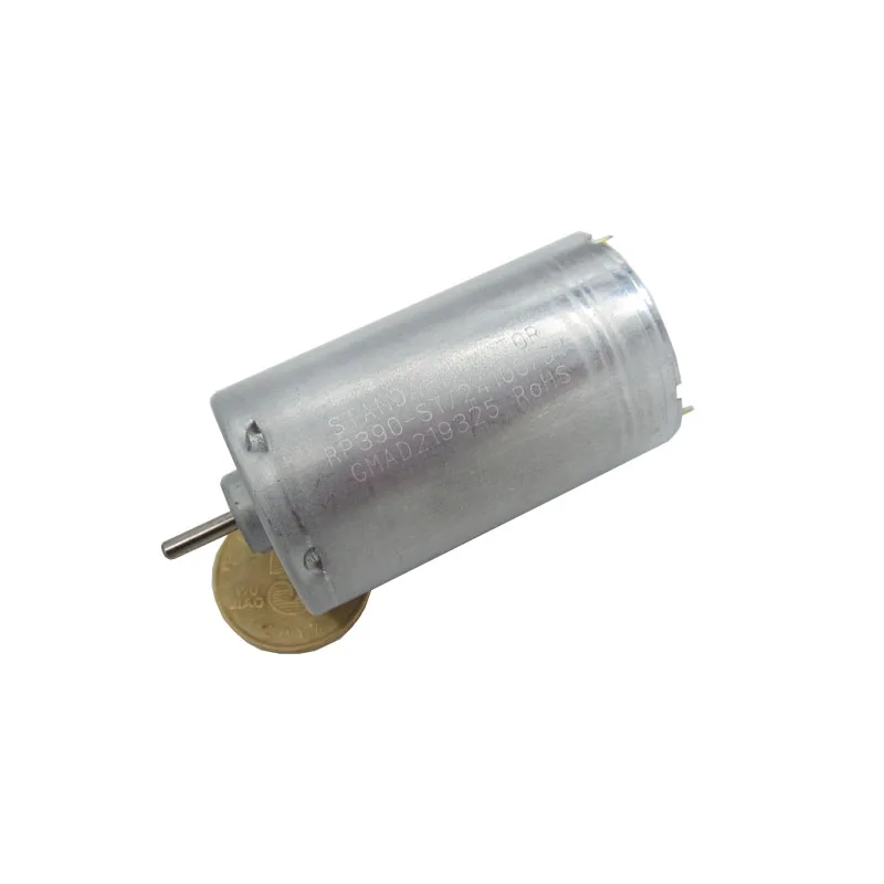 390 двигатель постоянного тока 12V Магнитный съемник для жестких бирок для электронного отслеживания товара, угольные щетки 6V24V высокий крутящий момент тихий маленький двигатель