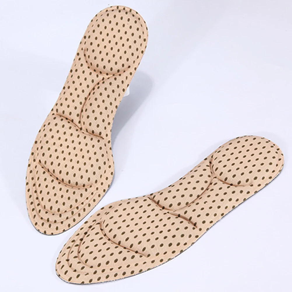 5D флоковые Memory Foam ортопедические стельки арки Поддержка для обуви с плоским дном