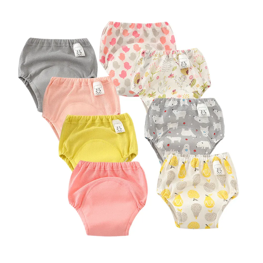 Waterproof Mesh Baby Potty Training Pants Reusable Summer Toilet Trainer Panty Underwear Cloth Diaper Nappy Briefs Bebe Shorts