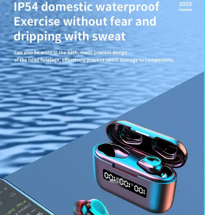 Наушники G40 Tws 9D HD с сенсорным контроллером, Беспроводная Bluetooth-гарнитура vs m17 f9 b11 для универсального смартфона