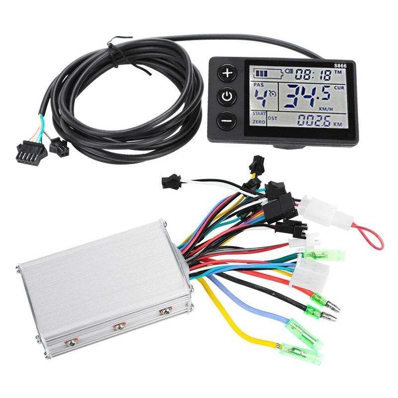24V-36V 250W-350W электрический велосипед контроллер с ЖК-дисплеем бесщеточный