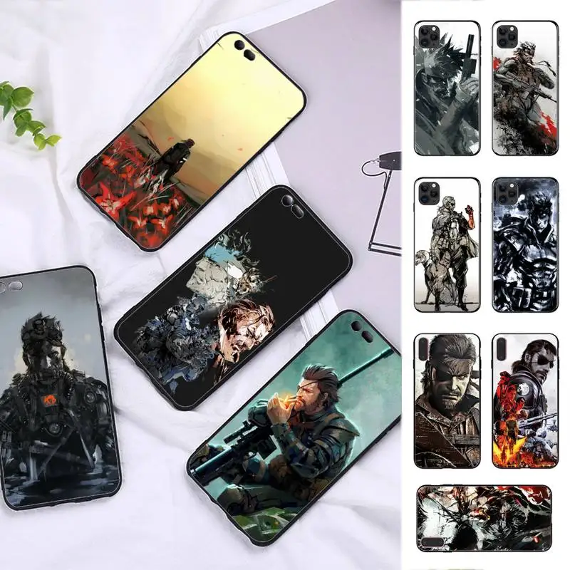 

FHNBLJ Metal Gear Phone Case for iPhone 11 12 13 mini pro XS MAX 8 7 6 6S Plus X 5S SE 2020 XR case