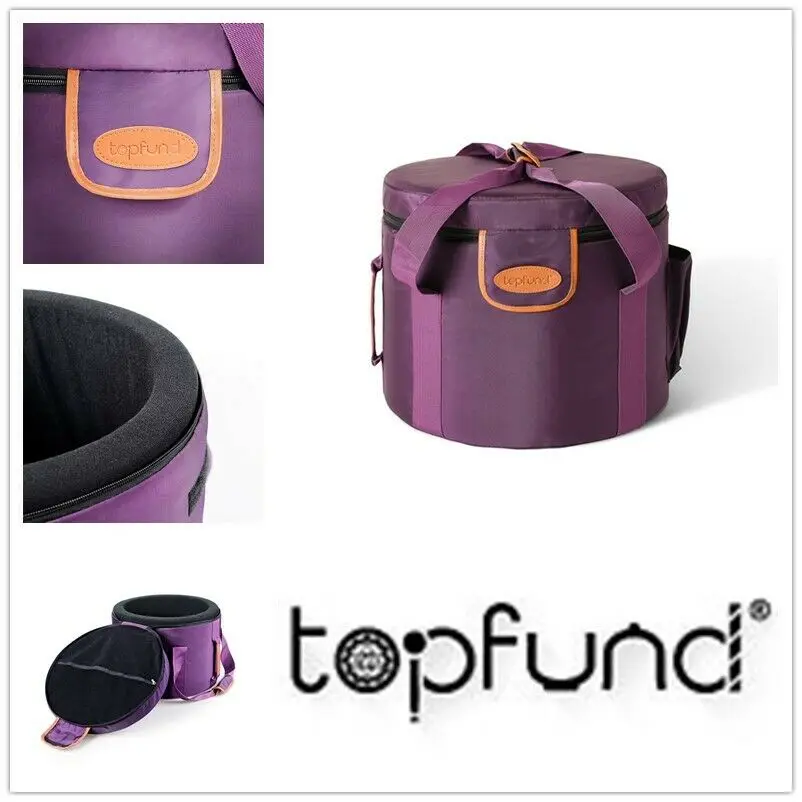 Переноска хрустальных Поющая чашек topфонд 8 дюймов сверхпрочный холст фиолетовый