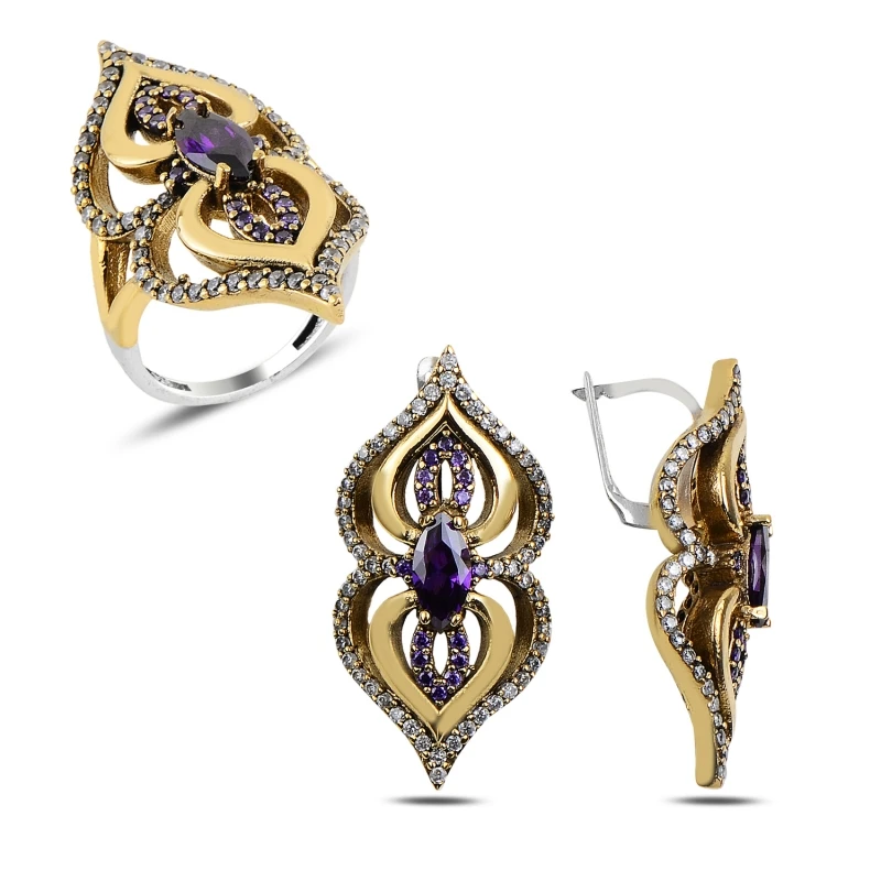 

Silverlina Silver Zircon Stone Authentic Set