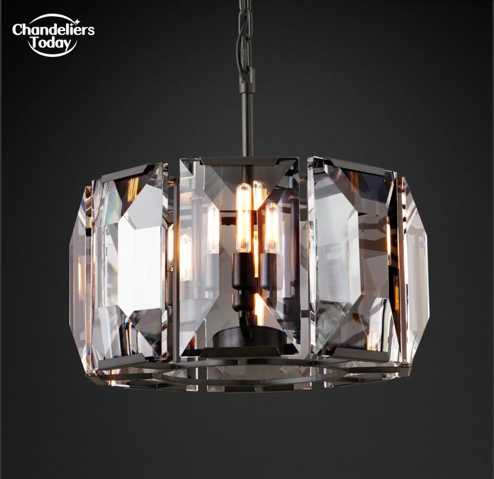 Подвесная хрустальная люстра винтажный роскошный подвесной светильник для