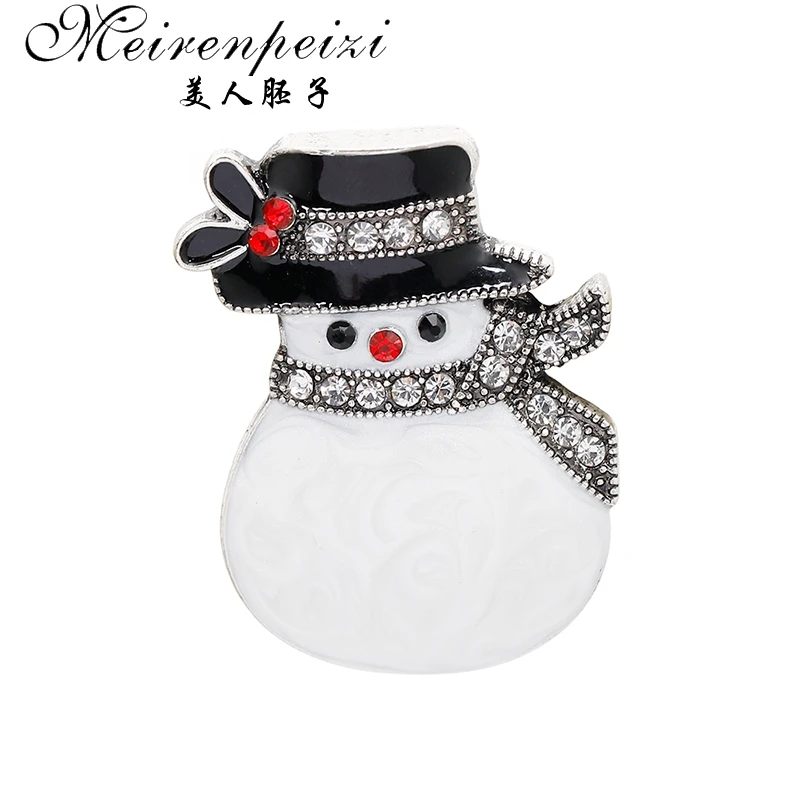 as photo Meirenpeizi Merry Christmas Броши Булавки милый Санта Клаус шляпа перчатки колокольчики носки пончики Конфета Эмаль Булавка значки брошь - Окраска металла: as photo