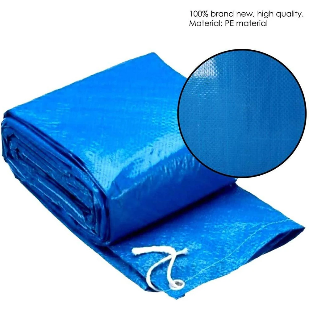 

Pool Cover Swimming Round Pool Cover Waterproof Dust Swimming Pool Cloth With Rope Tarpaulin UV Resistant Mat Home Pool Accessor