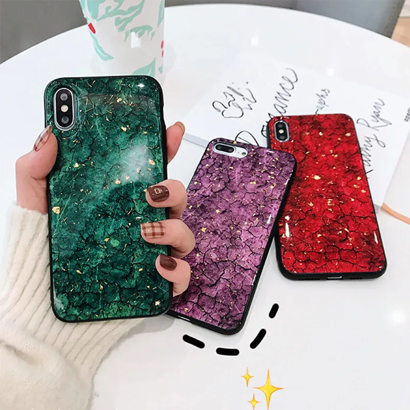 Золотые блестки Мрамор чехол для OPPO A5s A91 A92S A8 A52 A73 A77 Realme 3 5 6 X XT Рено на возраст 2 4 F1