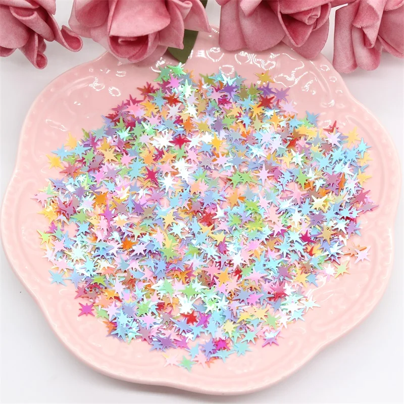 

KSCRAFT 8mm*9mm Star Shape Sequins PVC Flat for DIY Card Making Craft Color Collection