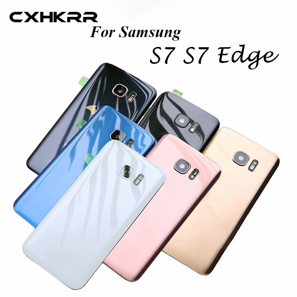 

For Samsung S7 S7Edge s7 S8 S8+ Battery Back Cover Door Housing Replacement Repair Parts + Camera Lens