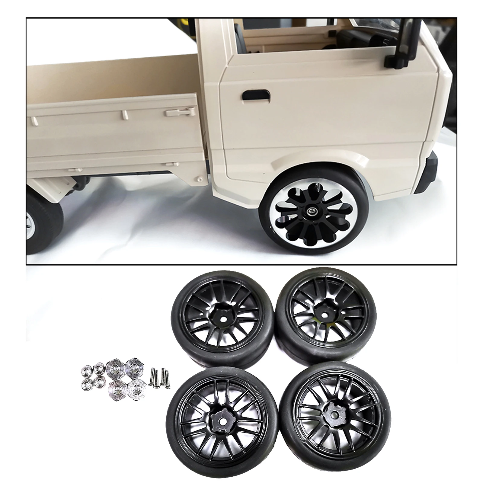 колесные диски и шины 110 для wpl d12 crawle